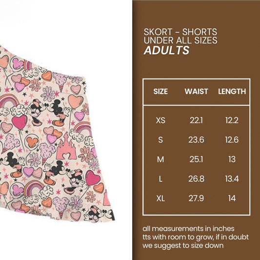ADULT Skort - MOST Magical Day CASTLE