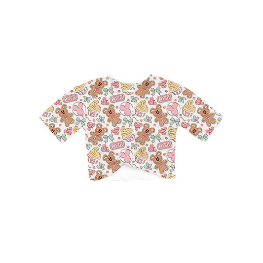 ADULT Short Sleeve Slouch Top - Gingerbread Magic