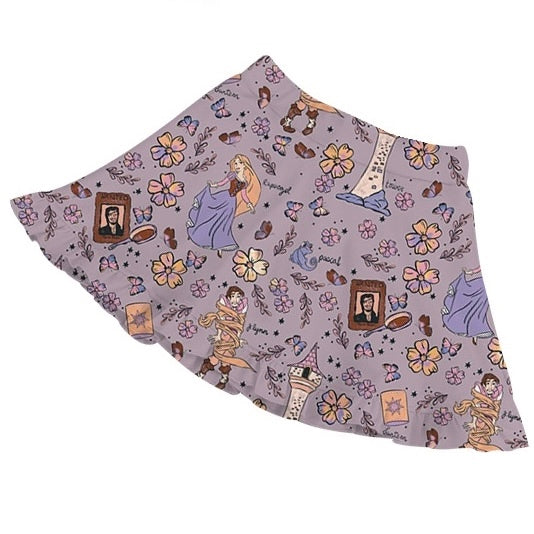 KIDS Ruffle Skort - Floating Lanterns