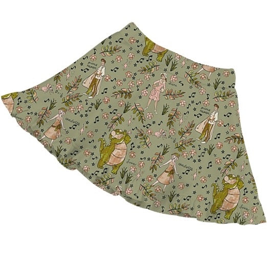 KIDS Ruffle Skort - Splashing into the Bayou