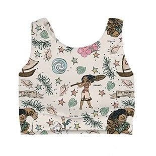 KIDS Crop Tank - Ocean Voyage