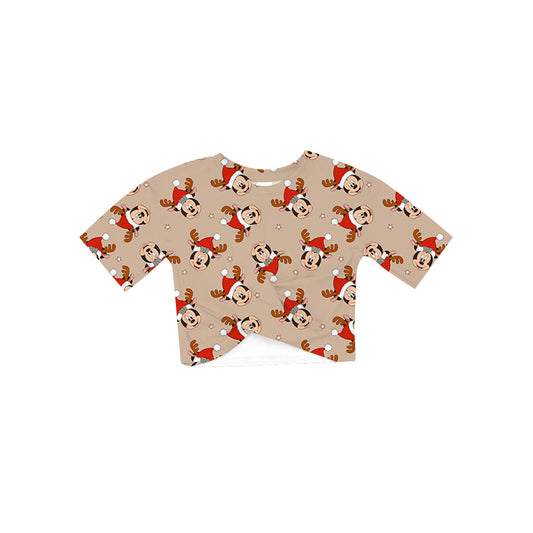 ADULT Short Sleeve Slouch Top - Boho Reindeer