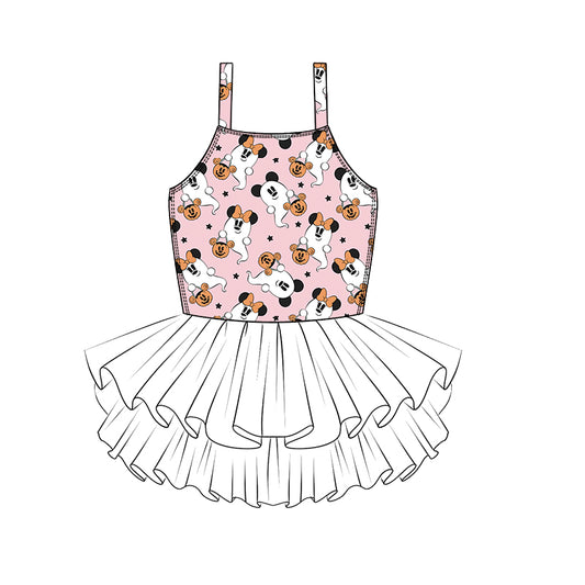 KIDS Tutu Dress - Ghouls in Pink