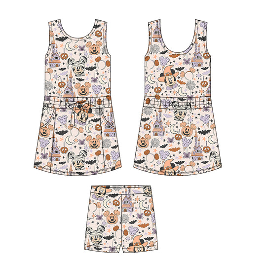 KIDS Scuba Tank Dress/Shorts set - Spooky Magic